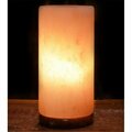Living Healthy Products Cylinder Natural Salt Lamp With Wood Base NSL-AB-1008